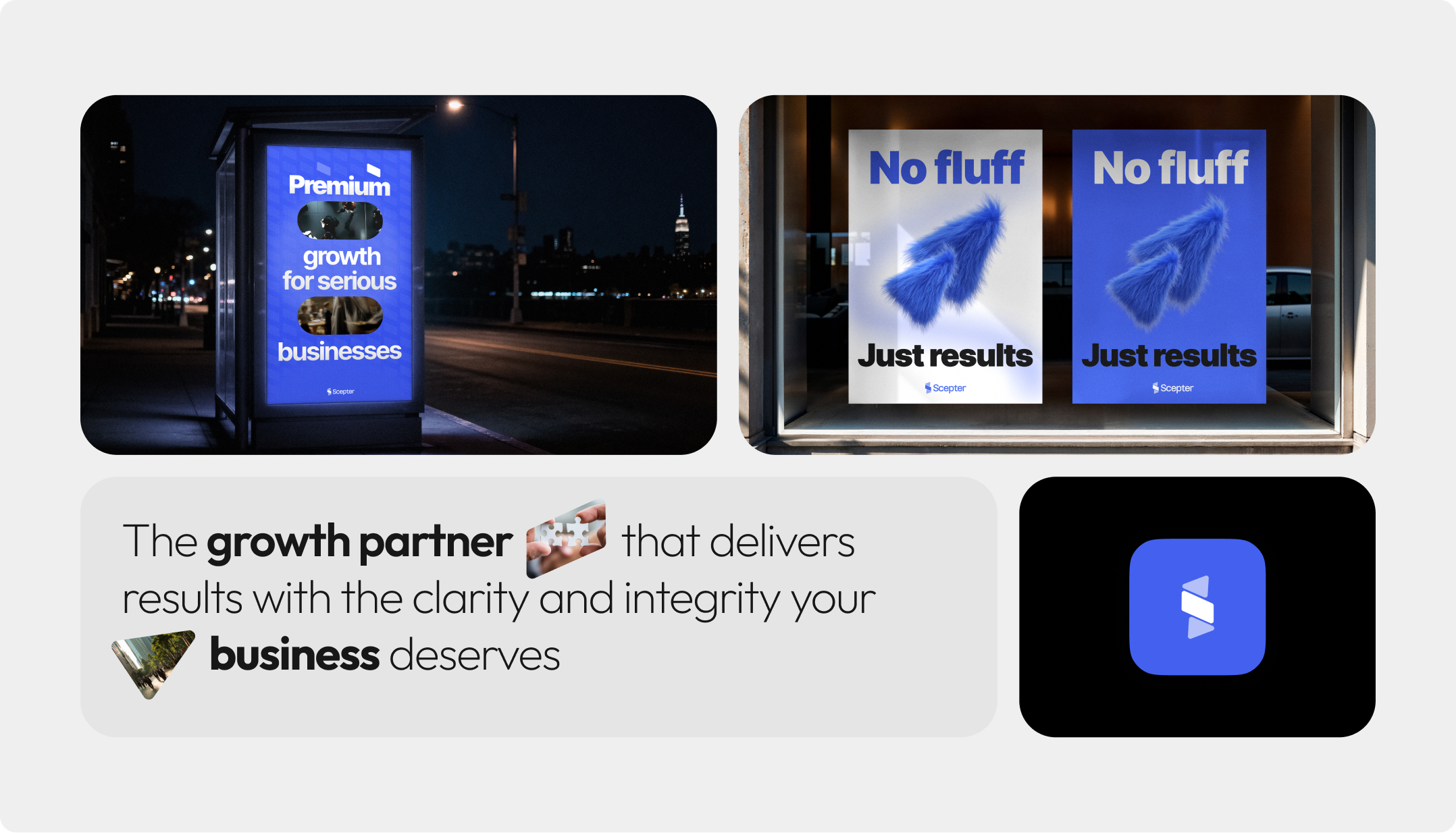 Scepter outdoor and campaign application collage